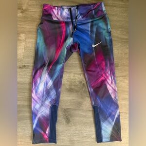 Nike Multicolor Cropped Dri-Fit Running Leggings
